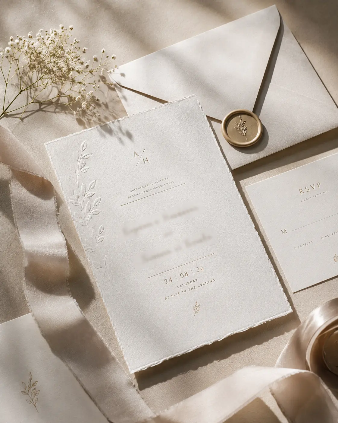 Wedding Invitation Suite — Print Design project for EasyPress